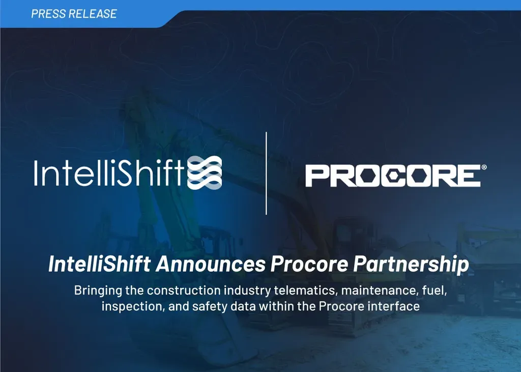 IntelliShift partners with Procore to integrate fleet management tools