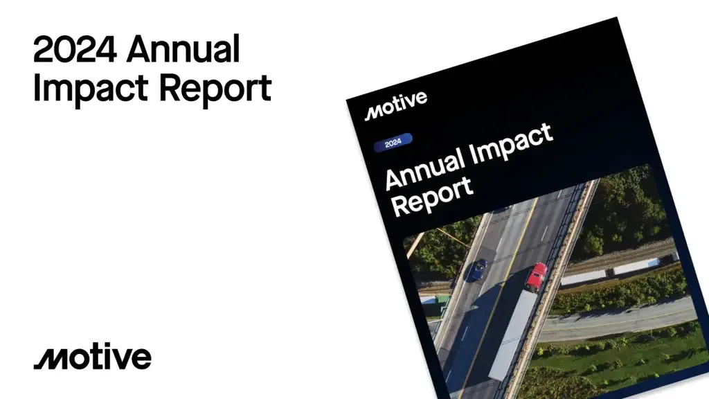 Motive publishes 2024 impact report highlighting AI and sustainability progress