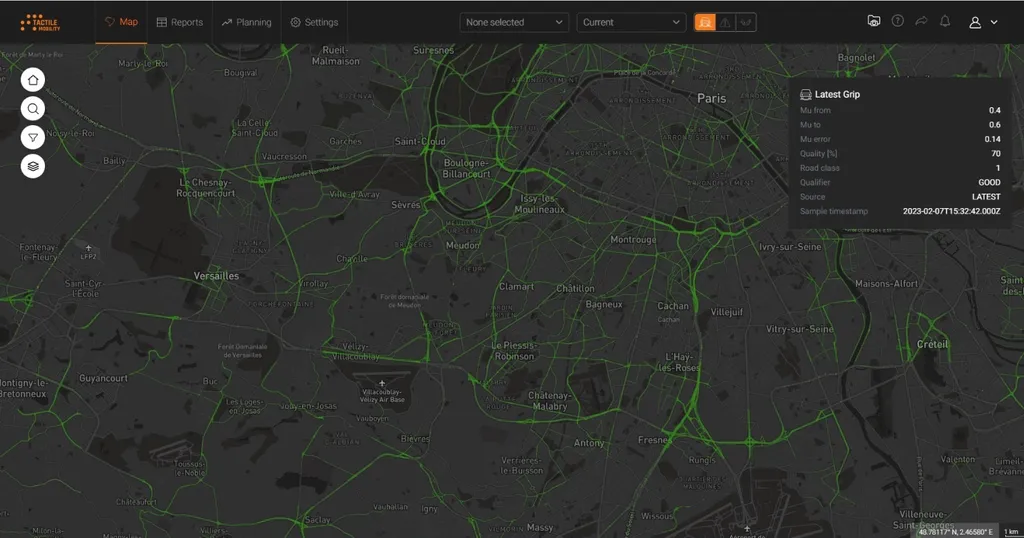 Tactile Mobility Launches Cloud-Enhanced Grip Map Solution