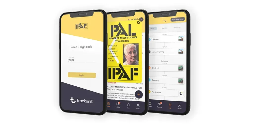 Trackunit and IPAF Launch Digital Powered Access Licence