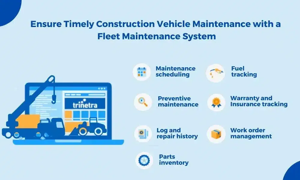 Construction Equipment Fleet Maintenance Software Solution