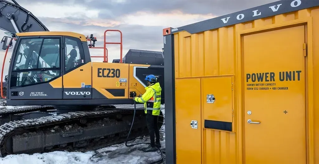 Volvo CE Introduces Mobile Power Unit for Charging Solutions