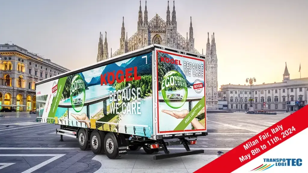 Kögel presents specialised coil trailers at Transpotec in Italy