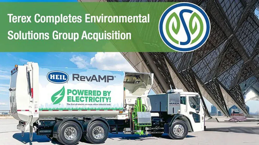 Terex completes $2bn acquisition of Environmental Solutions Group