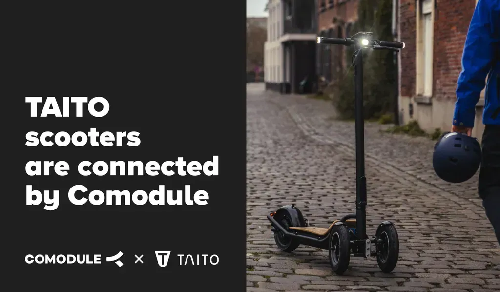 TAITO Launches E-Scooter with Comodule IoT Integration