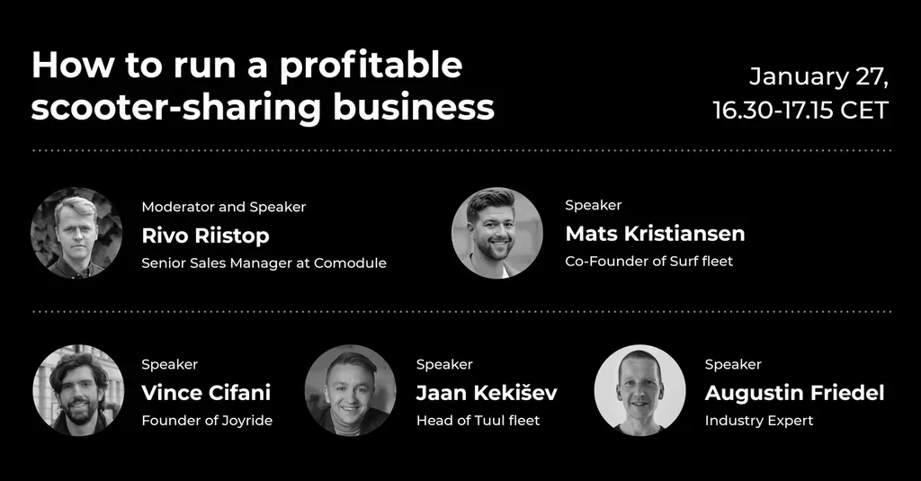Webinar examines profitability and fleet operations in scooter sharing