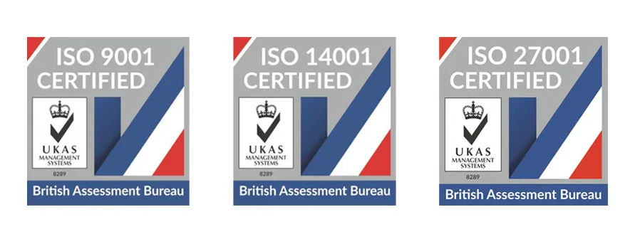 CMS SupaTrak Achieves Three ISO Standards
