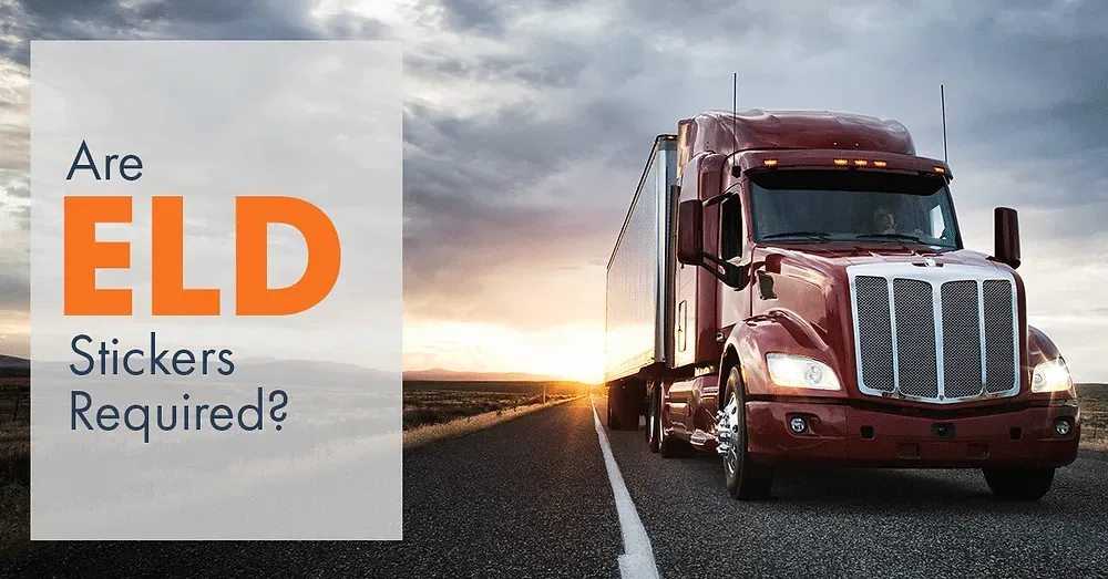 FMCSA does not require trucks to display ELD stickers
