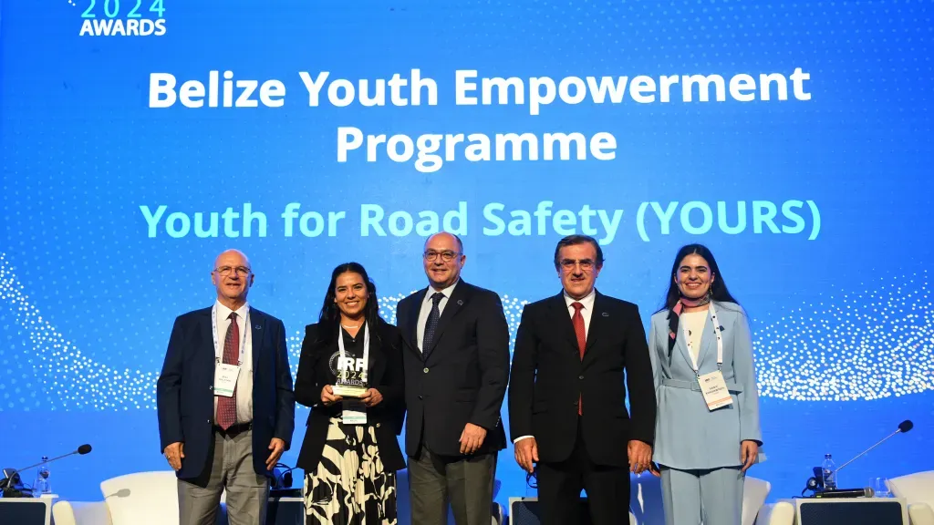Belize youth road-safety programme wins IRF Inclusion and Diversity Award