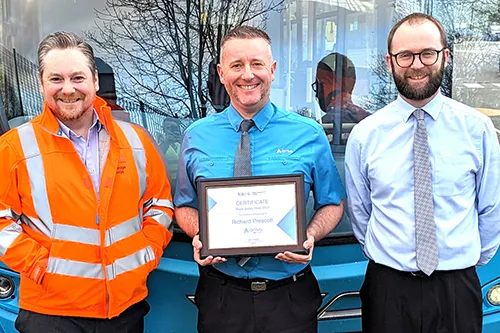 Arriva Driver Receives 2023 Road Safety Hero Award