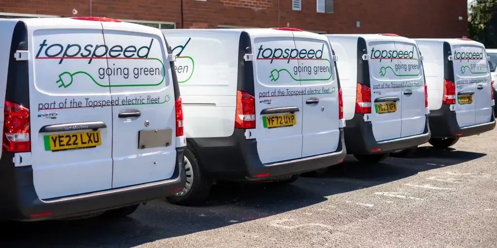 Topspeed Couriers Advances Electric Fleet with Webfleet