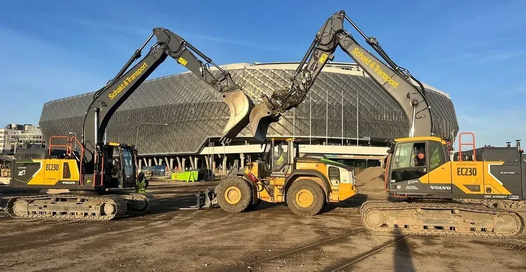 Sweden's Fossil-Free Construction Site Achieves 50% Electric Use