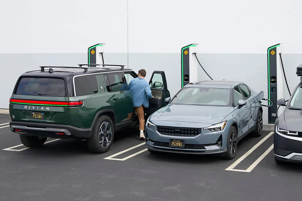 Rivian Adventure Network Charges Non-Rivian EVs at Outposts