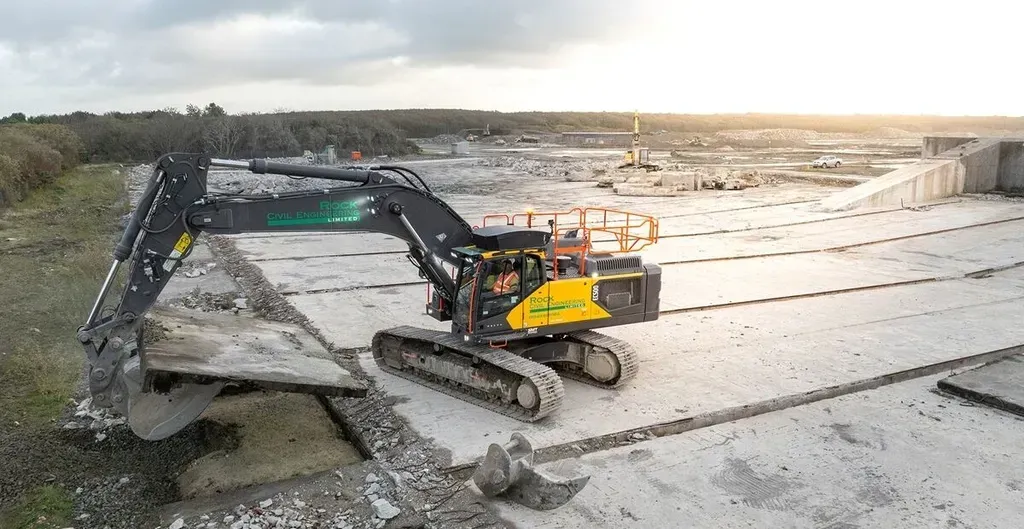 Volvo EC500 Excavator Utilised for Demolition Project
