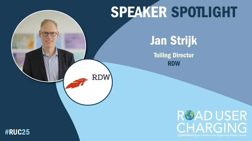 Road User Charging Conference 2025 to Feature Jan Strijk