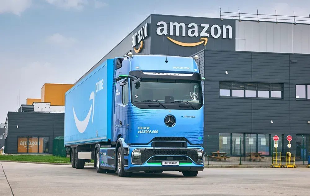 Amazon Orders 200 Mercedes eActros 600 Electric Trucks