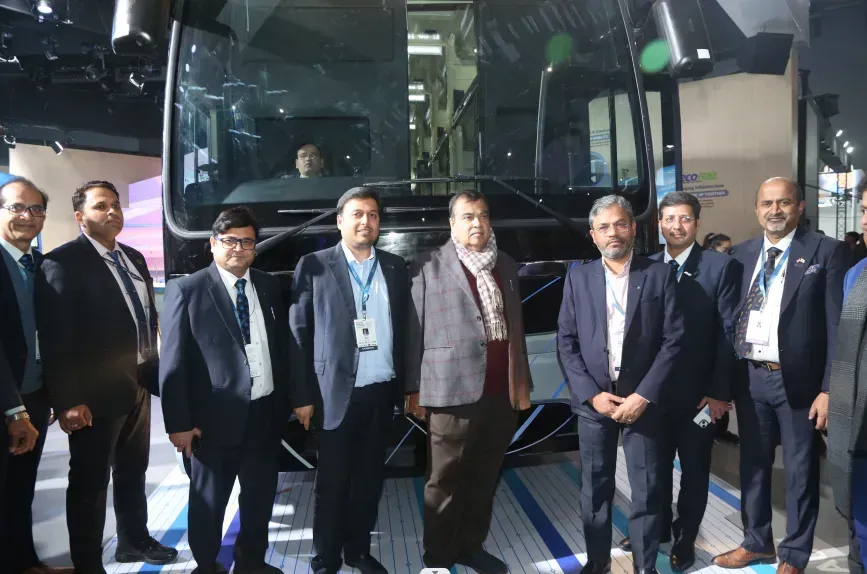JBM Unveils Electric Buses at Bharat Mobility Global Expo 2025