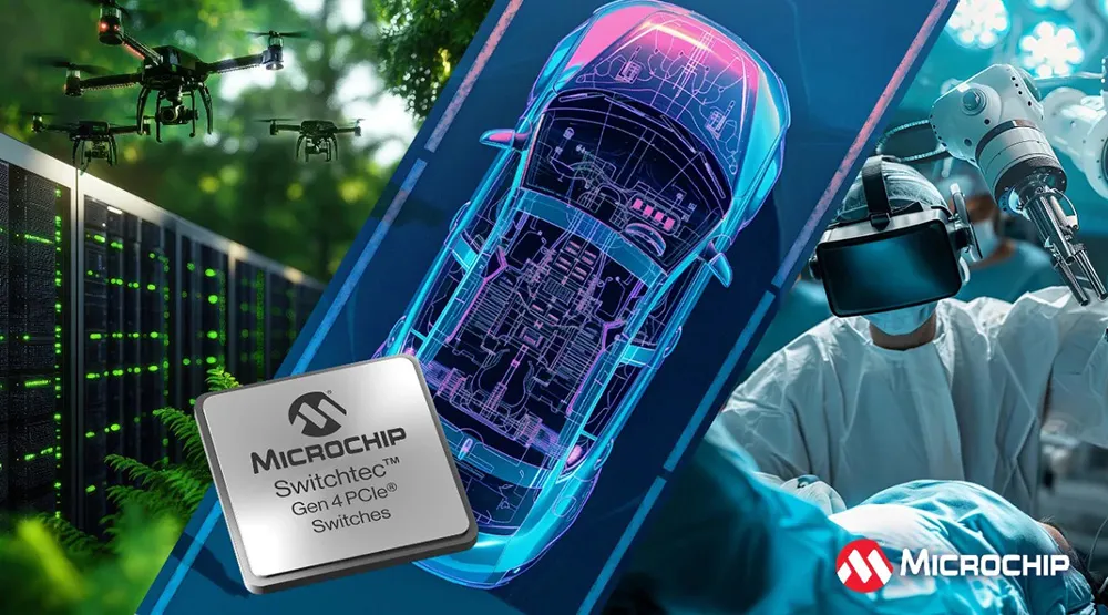 Microchip Launches PCIe Gen 4.0 Switches for Automotive