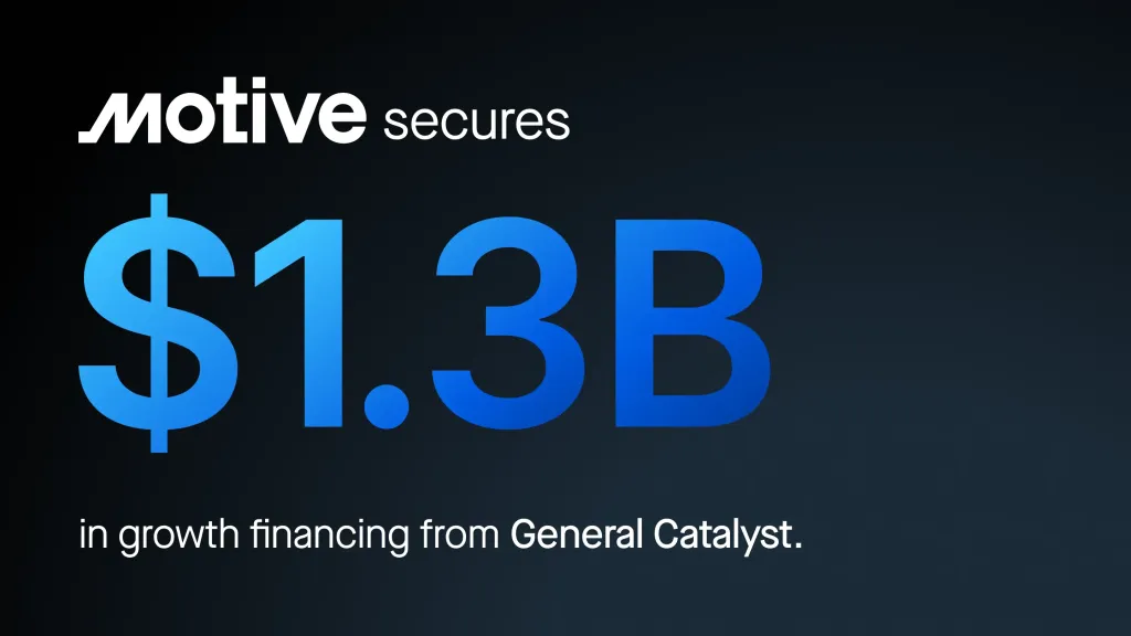 Motive secures more than $1.3bn to scale AI fleet platform