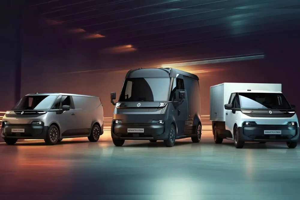Renault Unveils New Electric Van Range with Three Models