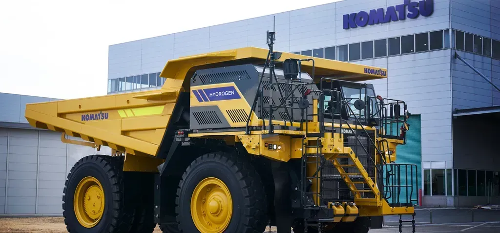KEYOU Retrofitting Komatsu Dump Trucks with Hydrogen Engine