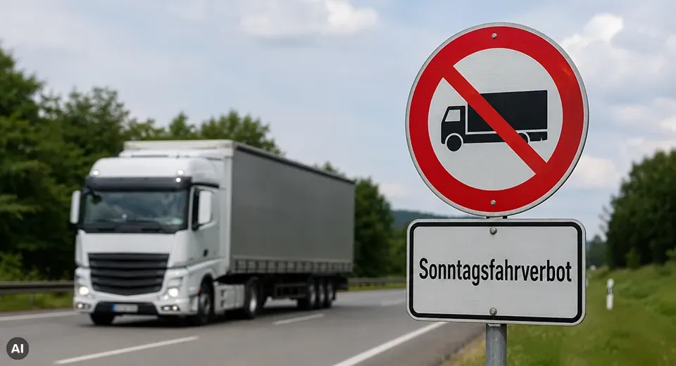 Germany’s HGV Sunday driving ban and 2026 low-water exemptions