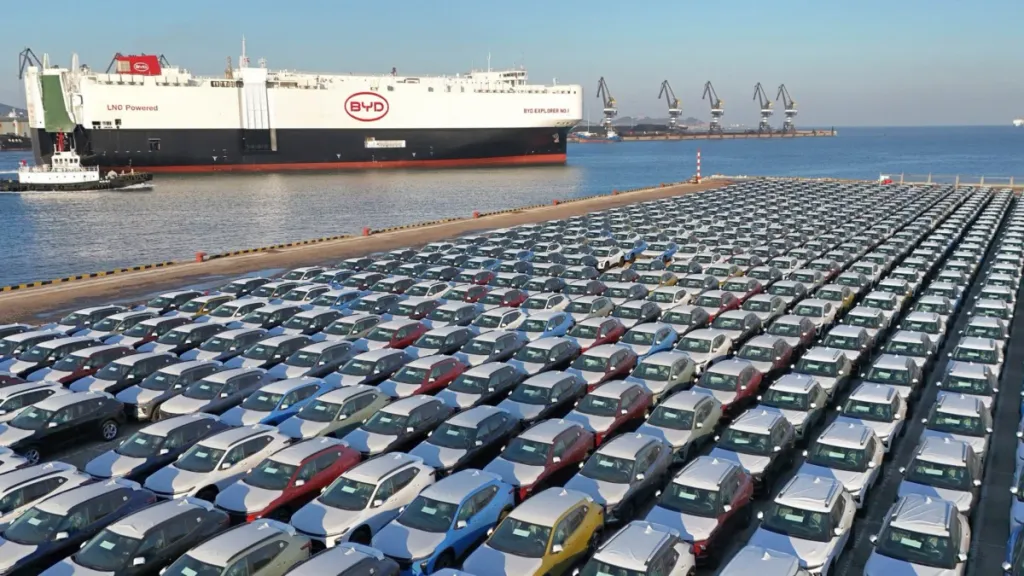 China's vehicle exports top 1 million in June