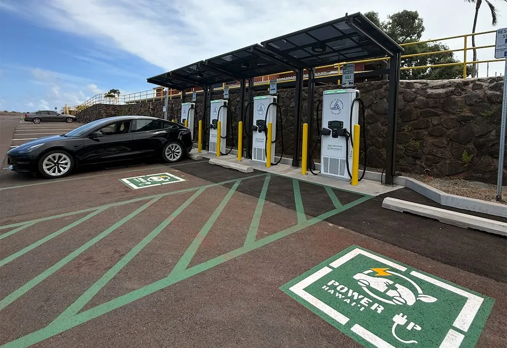 NEVI DC fast charging site commissioned at Kapalua Airport