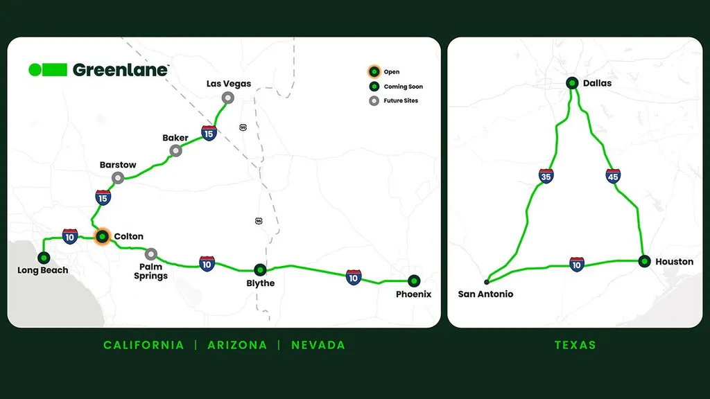 Greenlane to open truck charging hubs on I-45 corridor