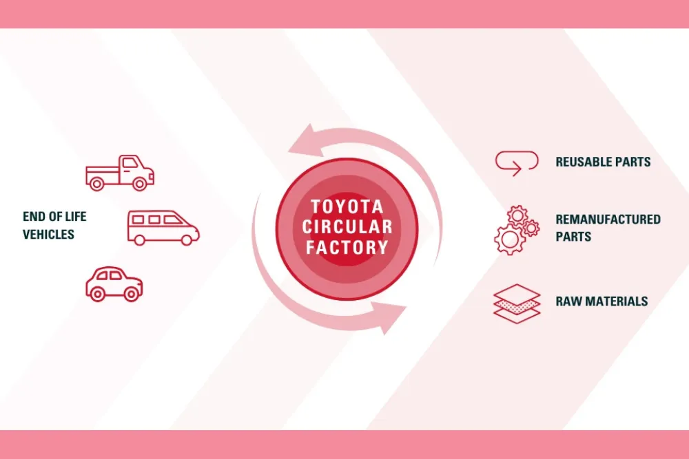 Toyota Establishes Circular Factory for End-of-Life Vehicles