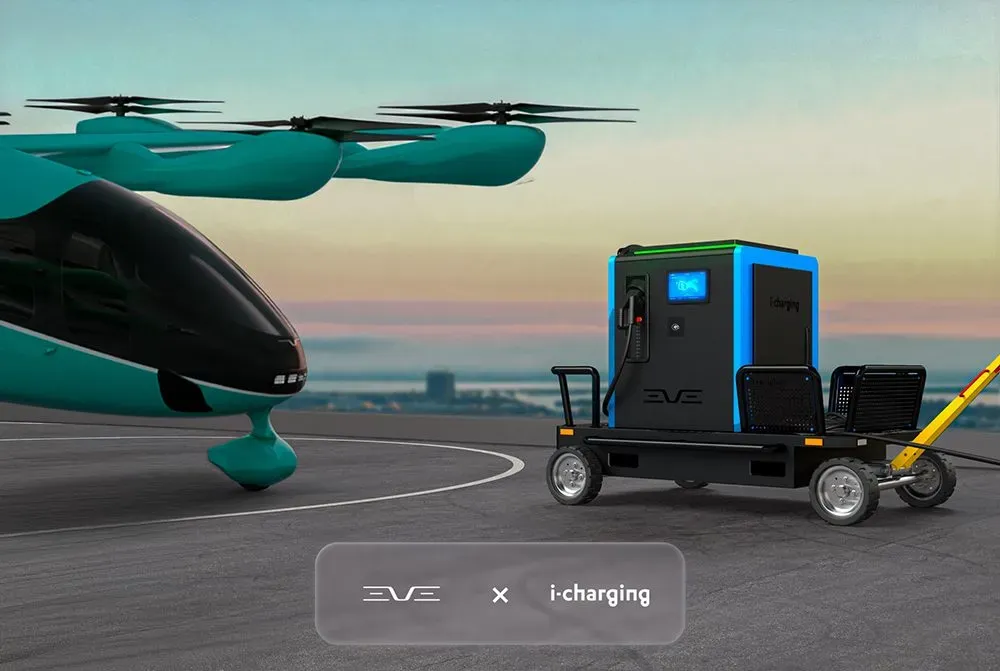 Eve selects i-charging as eVTOL charger supplier