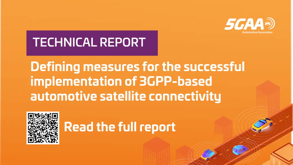 5GAA report assesses 3GPP-based satellite connectivity for vehicles