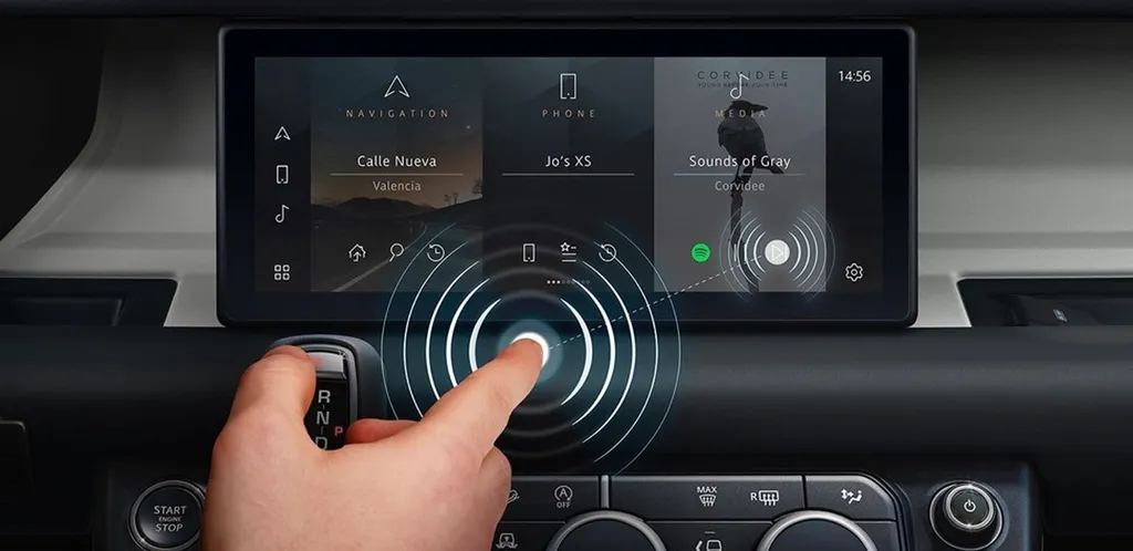 Contactless predictive touchscreen for vehicles