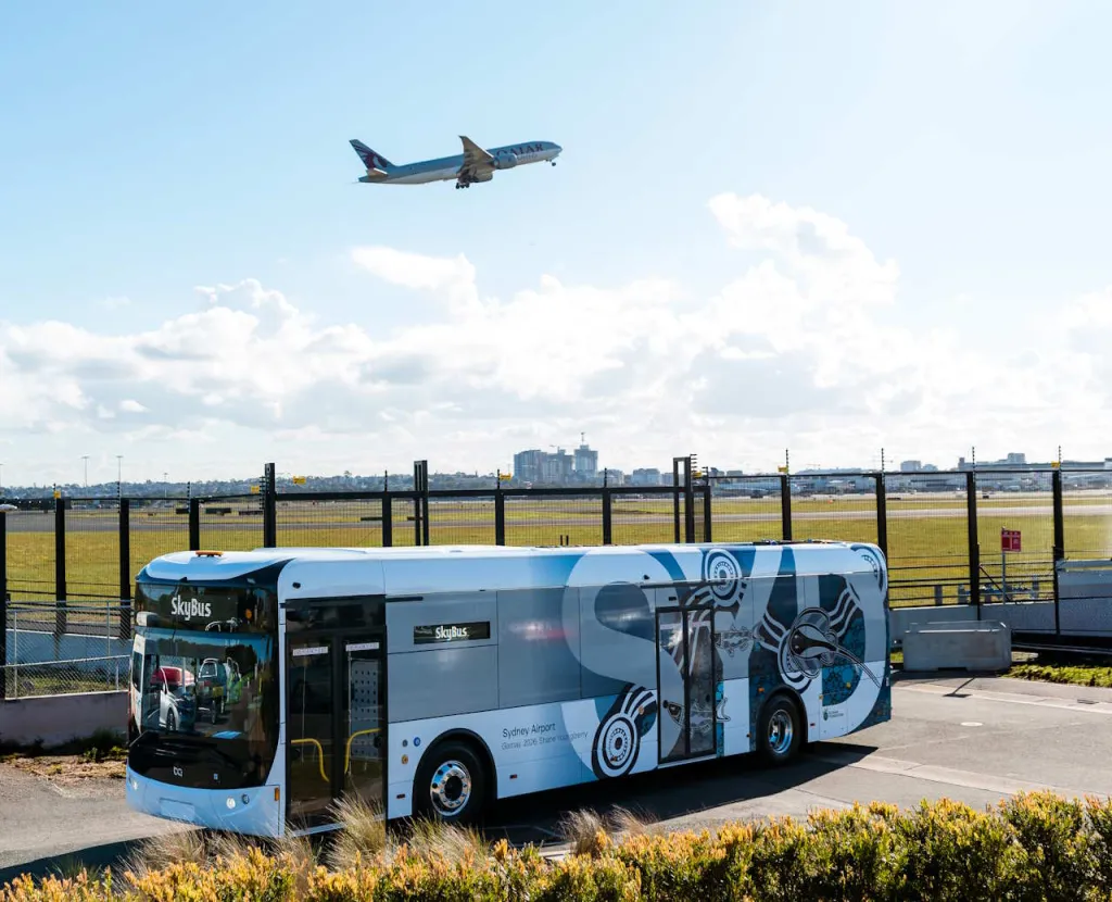Sydney Airport begins rollout of 50 electric buses