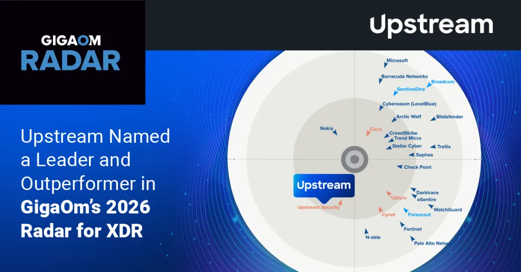 Upstream named a leader in GigaOm’s 2026 XDR cybersecurity radar