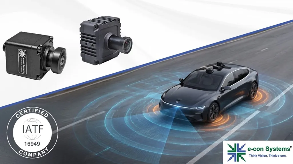 E-Con Systems gains automotive quality certification for camera portfolio