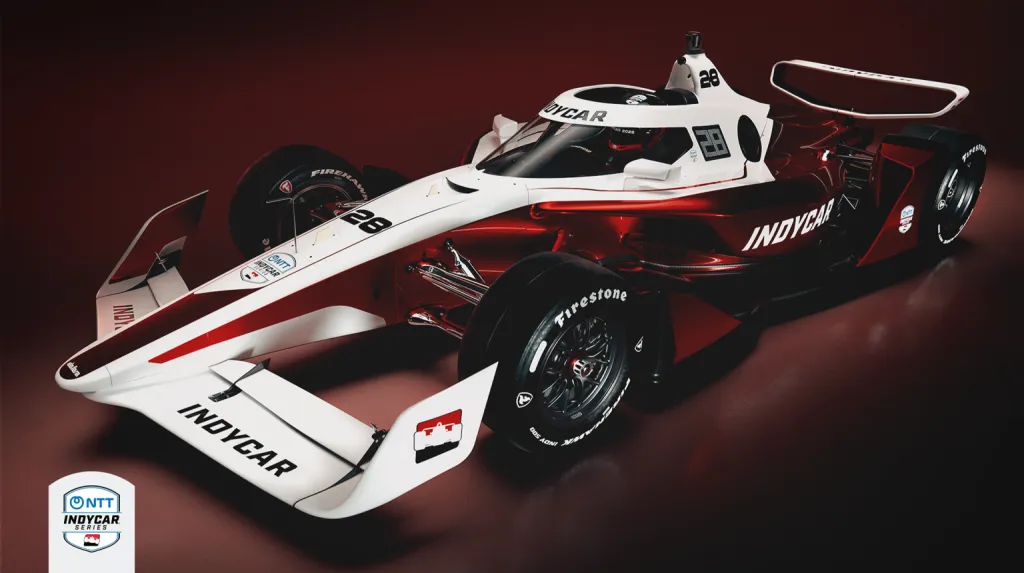 IndyCar unveils lighter IR-28 chassis and battery-hybrid powertrain for 2028