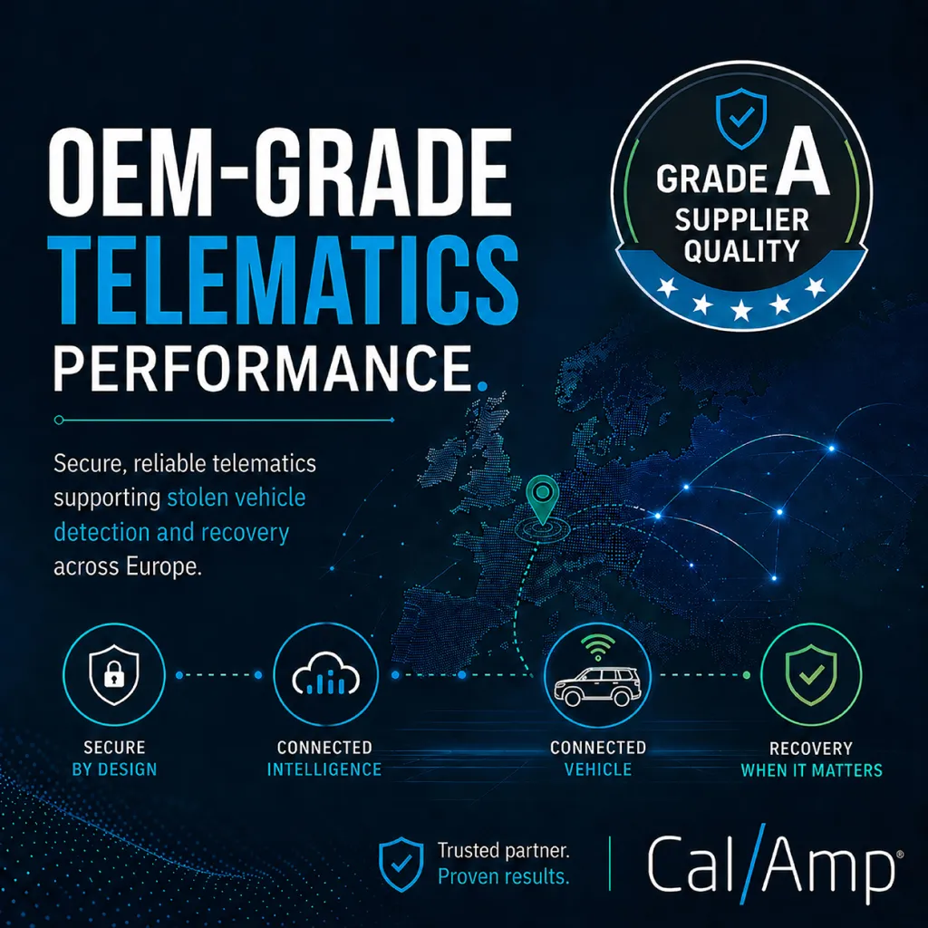 CalAmp awarded Grade A by Toyota Motor Europe again