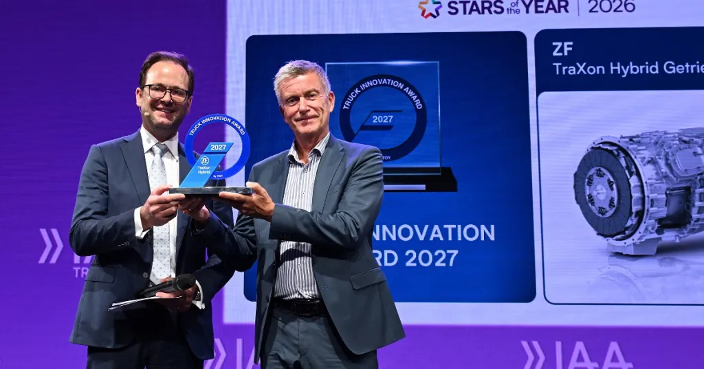 ZF’s TraXon Hybrid wins Truck Innovation Award 2027