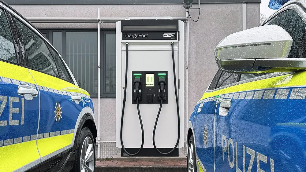 Baden-Württemberg police pilot ADS-TEC ChargePost