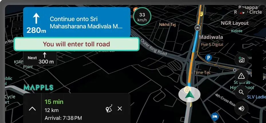 MapmyIndia's Mappls App Launches AI Traffic Timers and Toll Savings