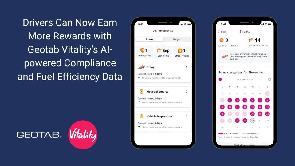 Geotab Vitality App Adds Idling and Compliance Metrics