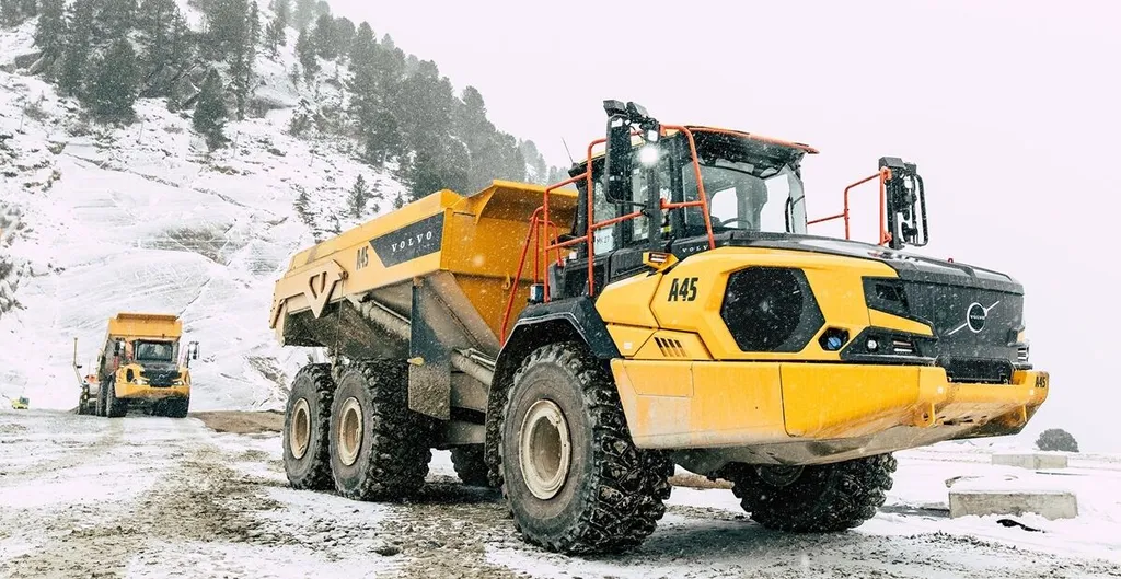 Volvo A45 Supporting Kühtai 2 Power Plant at 2,100 metres