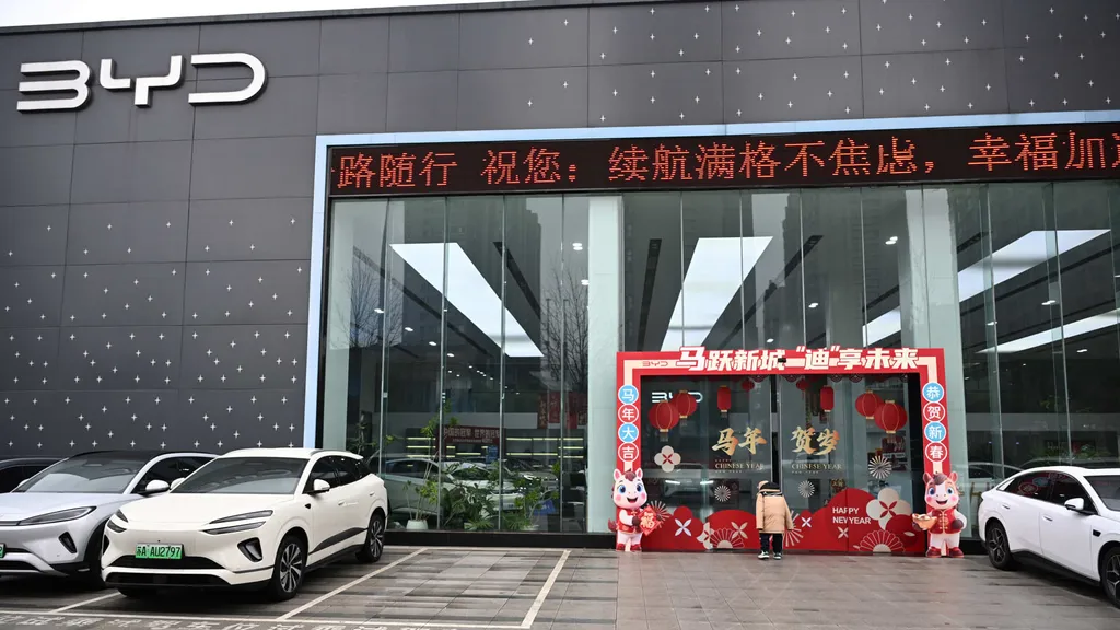 BYD sales fall as Chinese EV rivals gain market share