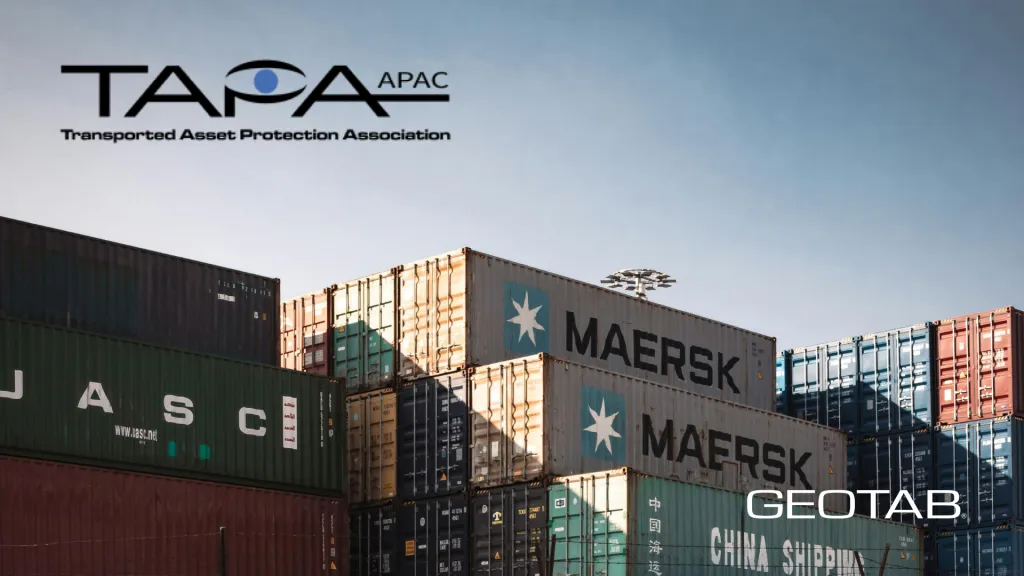 Geotab joins TAPA APAC to support cargo security
