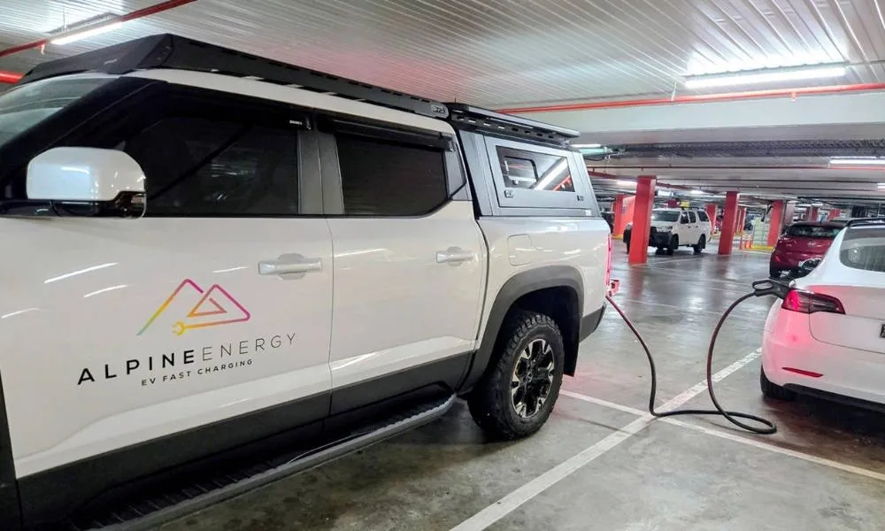Alpine Energy launches mobile vehicle-to-vehicle EV charging platform