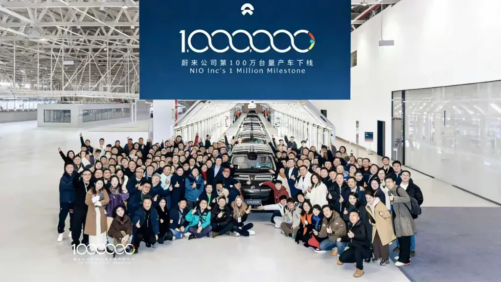 Nio reaches one million vehicles, targets 40–50% growth