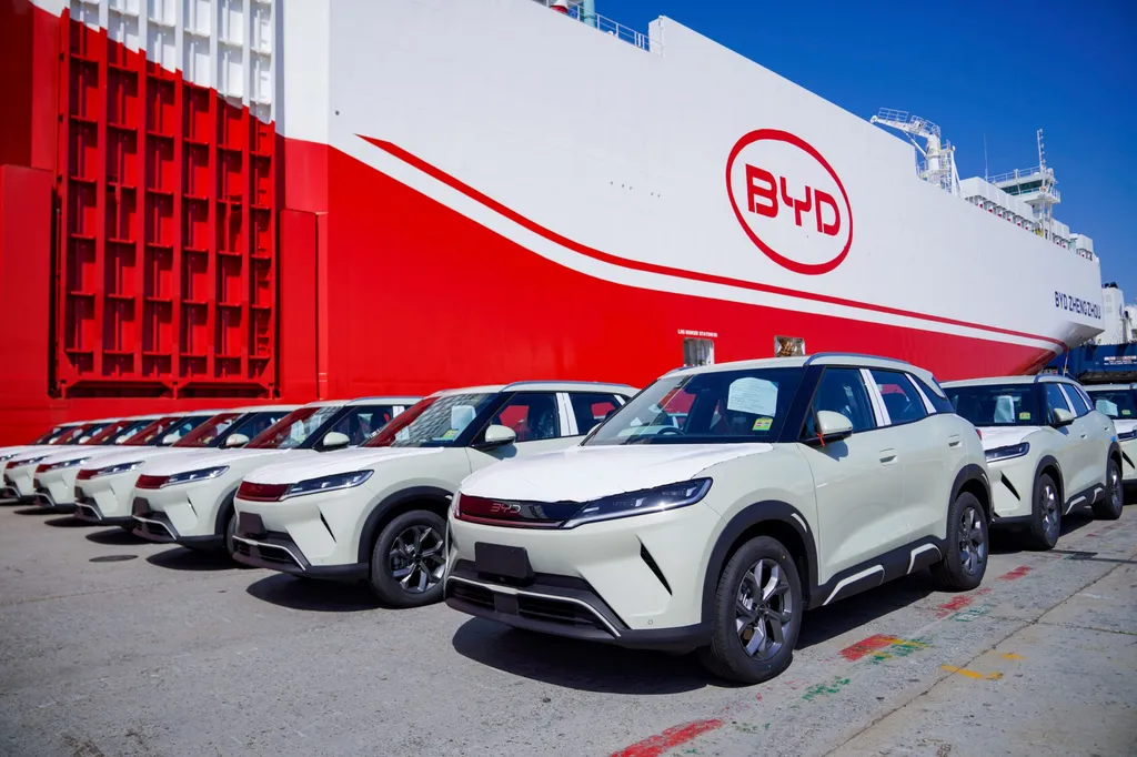 BYD-owned ship to deliver 4,810 NEVs to Australia