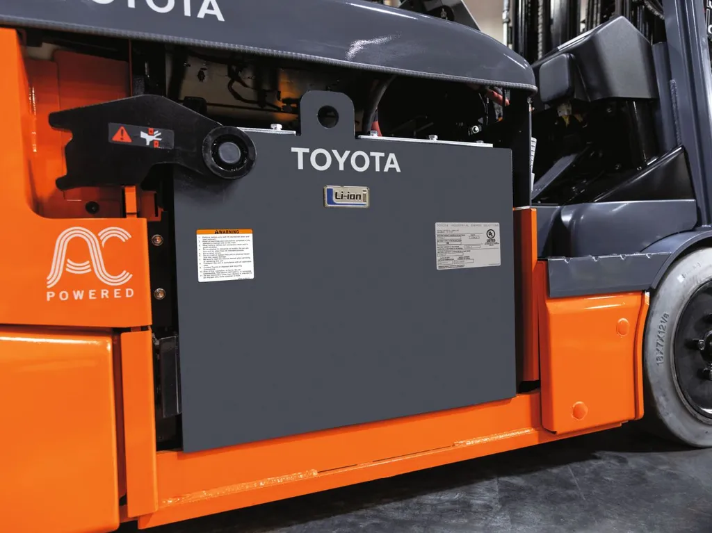 Toyota Launches New Lithium-Ion Batteries for Forklifts
