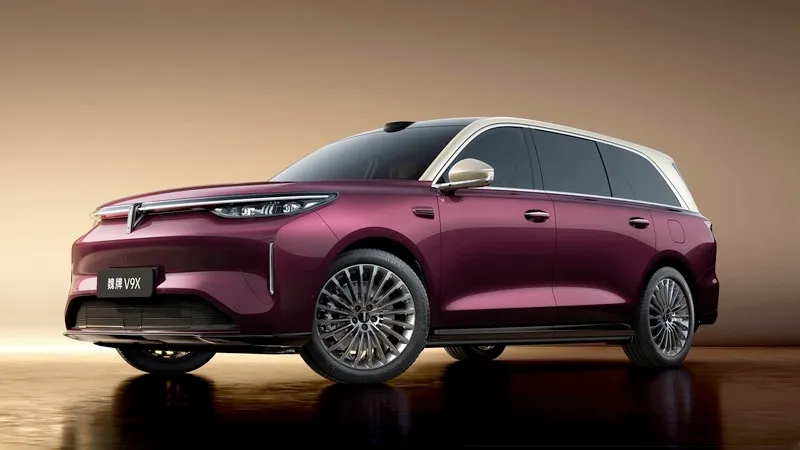 GWM Wey V9X plug-in hybrid SUV opens pre-sales
